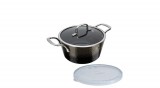 Berlinger Haus - Shine Basalt Collection Berlinger Haus Shine Black Collection magas lábas titán bevonattal, kétféle fedővel, 24 cm