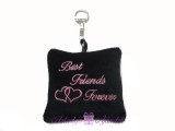 Best Friends Forever plüss kulcstartó 9x9 cm