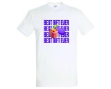 Best Gift Ever - férfi póló (fehér)