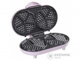 Bestron ADWM1000P dupla, szív alakú gofrisütő, 1000W, rózsaszín