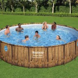 Bestway BORA BORA rattan hatású fémvázas medence szett 549 x 122 cm