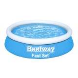 Bestway: Fast Set felfújható peremű gyűrűs medence 183x51cm