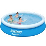 Bestway: Fast Set felfújható peremű medence 366x76cm