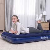 Bestway Felfújható matrac - egyszemélyes, velúr - kék - 188 x 99 x 22 cm (56433)