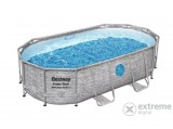 Bestway FFA 651 Karpathos Power Steel Swim Vista Series ovális fémvázas medence szett ablakkal, 427x250x100cm