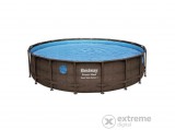 Bestway FFA 658 Bora Bora Power Steel Swim Vista Series rattan fémvázas medence szett, 549 x 122 cm