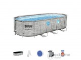 Bestway FFA 689 power steel swim vista sumatra ovális fémvázas medence szett ablakkal, 549x274x122cm