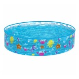 Bestway: Fill 'N Fun Sparkling Sea tengeri állatos merevfalú pancsolómedence 122 x 25 cm