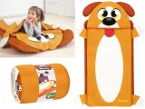 Bestway Matrac-Kutyás Cipzáros Hálózsákkal-Velúr Matrac Méret 132 x 76 x 10 cm-Kül és Beltérre