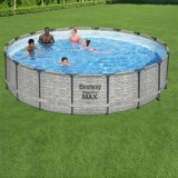 Bestway SAN JUAN kőhatású fémvázas medence szett 549 cm 122 cm