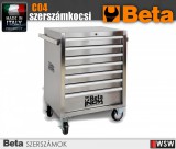 Beta 7 fiókos szerszámkocsi nemes acélból - szerszám