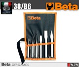 Beta szerszá - 6 kiütő, pontozó, laposvágó és keresztvágó készlet műanyag tasakban