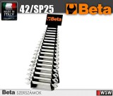 Beta szerszám - 25 részes csillag-villáskulcs készlet tartóval
