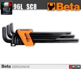 Beta szerszám - Hajlított hosszú imbuszkulcs készlet, barnított_96L_SC8