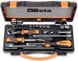 Beta szerszámok - 10 hatlapú dugókulcs és 7 tartozék fémdobozban_900AS_C10