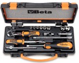 Beta szerszámok - 10 hatlapú dugókulcs és 7 tartozék fémdobozban_900AS_MB-C17