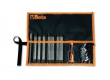 Beta szerszámok - 16 cserélhető csavarhúzószár, 9 dugókulcs, 2 tartozék és 1 betéttartó, műanyag tasakban_1281BG_B28A