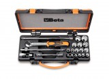 Beta szerszámok - 16 dugókulcs és 5 tartozék fémdobozban_910B_C16Q