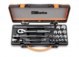 Beta szerszámok - 16 dugókulcs és 5 tartozék, fémdobozban_920AS_MBM-C21