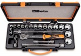 Beta szerszámok - 17 dugókulcs és 5 tartozék fémdobozban_920AS_C17X