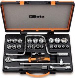 Beta szerszámok - 21 dugókulcs és 5 tartozék fémdobozban_920A_C21