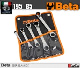 Beta szerszámok - 5 részes egyenes racsnis csillagkulcs készlet műanyag tasakban_195_B5
