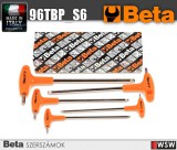 Beta szerszámok - 6 darabos T-szárú imbuszkulcs készlet műanyag markolattal_96TBP_S6