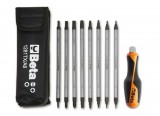 Beta szerszámok - 8 cserélhető csavarhúzószár és 1 csavarhúzónyél, tokban_1281BG-TX_A8
