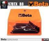 Beta szerszámok - 8 darabos hajlított gömbfejű Torx® imbuszkulcs készlet műanyag tasakban_97BTX_B8