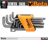 Beta szerszámok - Hajlított Tamper Resistant Torx® imbuszkulcs készlet_97RTX_SC8