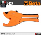 Beta szerszámok - Racsnis csővágó olló műanyag csövekhez, magnézium ötvözet test_342P