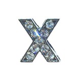 Betű a névre szóló karkötőhöz, ezüst- "X"