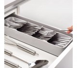 bewello Evőeszköz tartó - 5 rekeszes - műanyag - 40 x 11 x 5,5 cm