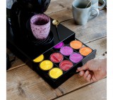 bewello Fém kávékapszula tartó - 20 db Dolce Gusto kapszulákhoz - 300 x 240 x 70 mm - matt fekete