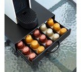 bewello Fém kávékapszula tartó - 50 db Nespresso kapszulákhoz - 365 x 214 x 60 mm - matt fekete