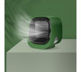 bewello Hordozható mini léghűtő ventilátor - USB - zöld