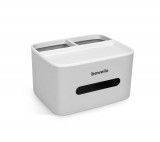 bewello Papírzsebkendő, tisztítókendő adagoló - fehér - 205 x 160 x 120 mm