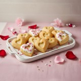 bewello Szilikon sütőforma - szív - 28 x 25,7 x 4,5 cm