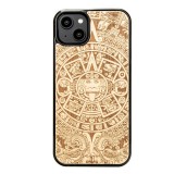 Bewood Aztec Calendar Aniegre tok iPhone 15 Plus - barna