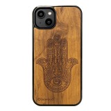 Bewood Hamsa Imbuia tok iPhone 15 Plus - barna