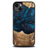 Bewood Planets Neptune tok iPhone 15 Plus - barna-kék