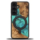 Bewood Turquoise MagSafe-kompatibilis tok Samsung Galaxy A55 5G - barna-kék