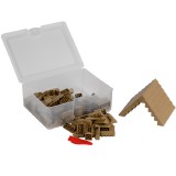 Bézs tetőelemek | építőkocka készlet | 150 db építőkocka | Q-BRiCKS®