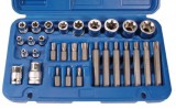 BGS-5025 Csavarfej és dugókulcs készlet 30-részes CV