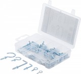 BGS DIY 80 részes kampó és horog csavar készlet (BGS 88136)