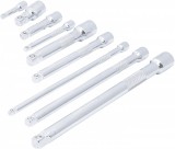 BGS DIY 9 részes 1/4", 3/8", 1/2"-os hosszabító szár készlet dugókulcshoz, billenő fejjel (BGS 6113)