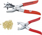 BGS DIY Forgófejes lyukasztó fogó és szegecselő fogó készlet | 102 darabos (BGS 75840)