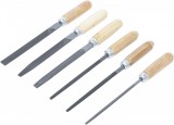 BGS DIY Kulcsreszelő- készlet | fanyéllel | 100 mm | 6 darabos (BGS 50204)