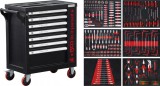 BGS DIY Műhelykocsi | 7 fiók | 1 oldalsó ajtó | 250 szerszámmal (BGS 6058)