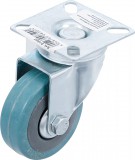 BGS DIY Vezetőgörgő kerék | gumi | forgóvillával | Ø 50 mm (81962)